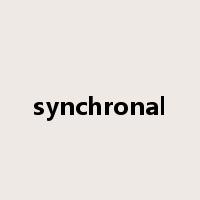 synchronal是什么意思