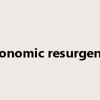 economic resurgence是什么意思