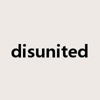 disunited是什么意思