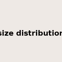 size distribution是什么意思