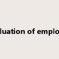 evaluation of employee是什么意思