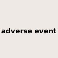 adverse event是什么意思