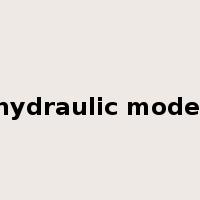 hydraulic model是什么意思