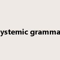 systemic grammar是什么意思