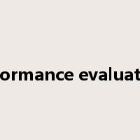 performance evaluations是什么意思