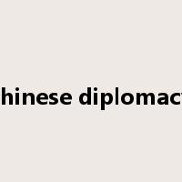 chinese diplomacy是什么意思