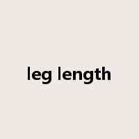 leg length是什么意思