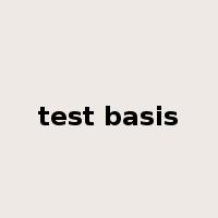 test basis是什么意思