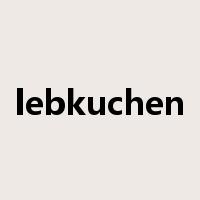 lebkuchen是什么意思