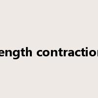 length contraction是什么意思
