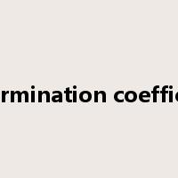 determination coefficient是什么意思