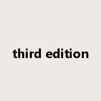 third edition是什么意思