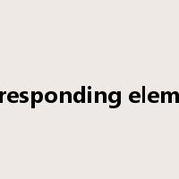 corresponding element是什么意思