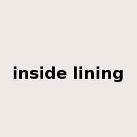 inside lining是什么意思