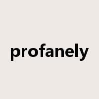 profanely是什么意思
