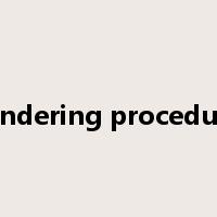 tendering procedure是什么意思