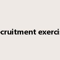 recruitment exercise是什么意思