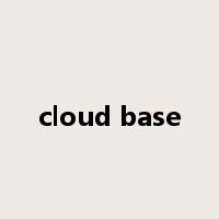 cloud base是什么意思