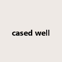 cased well是什么意思