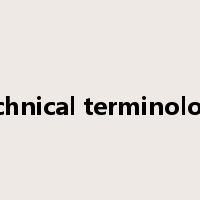 technical terminology是什么意思