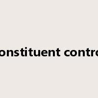 constituent control是什么意思