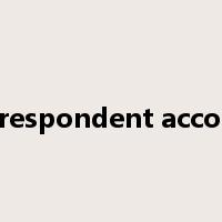 correspondent account是什么意思