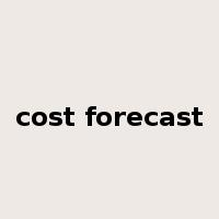 cost forecast是什么意思