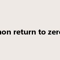 non return to zero是什么意思