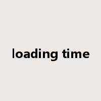loading time是什么意思