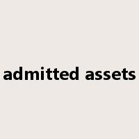 admitted assets是什么意思