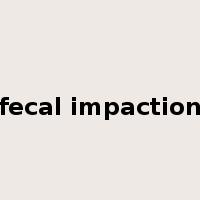 fecal impaction是什么意思
