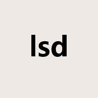 lsd是什么意思