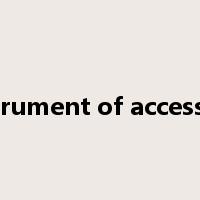 instrument of accession是什么意思