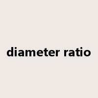 diameter ratio是什么意思