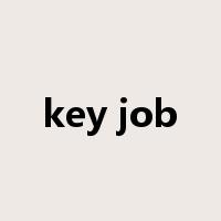 key job是什么意思