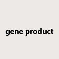 gene product是什么意思