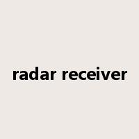 radar receiver是什么意思