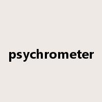 psychrometer是什么意思
