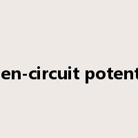 open-circuit potential是什么意思