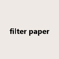 filter paper是什么意思