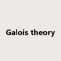 Galois theory是什么意思