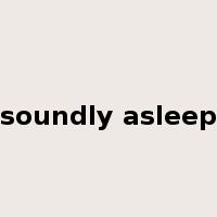 soundly asleep是什么意思