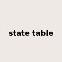 state table是什么意思