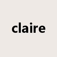 claire是什么意思