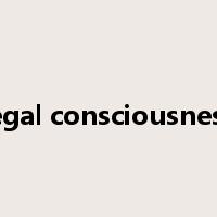legal consciousness是什么意思