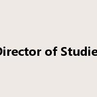Director of Studies是什么意思