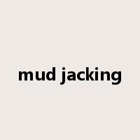 mud jacking是什么意思