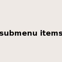 submenu items是什么意思