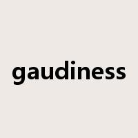gaudiness是什么意思