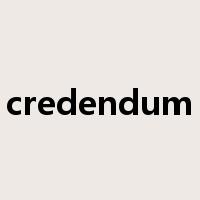 credendum是什么意思